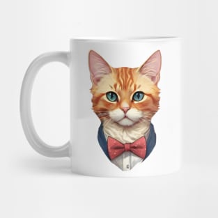 Fancy Cat with Bowtie no.20 Mug